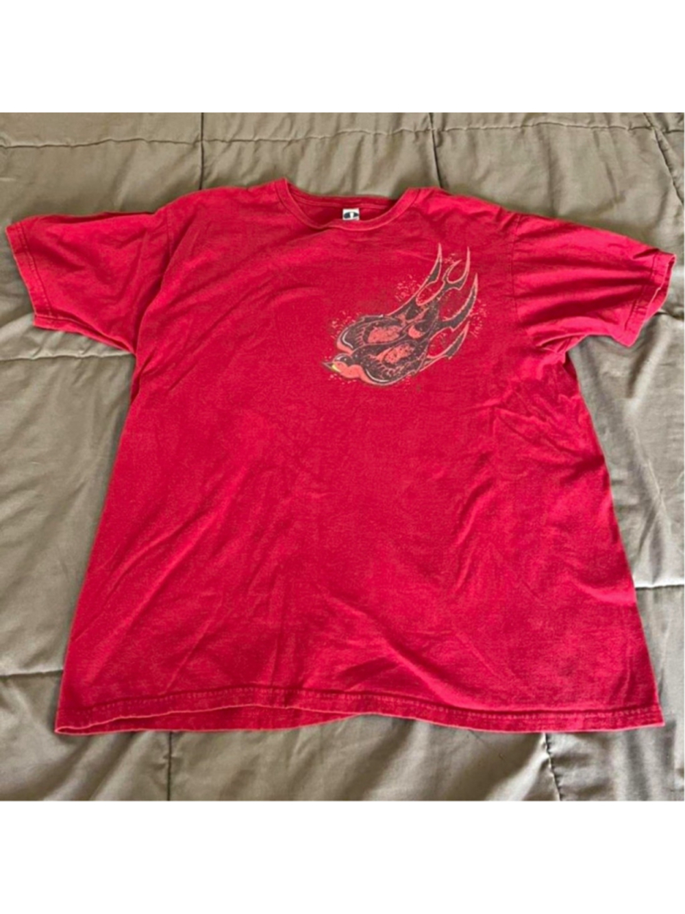 shirt.woot Men’s Red Graphic Print Crew Neck Short Sleeve T-Shirt Size L